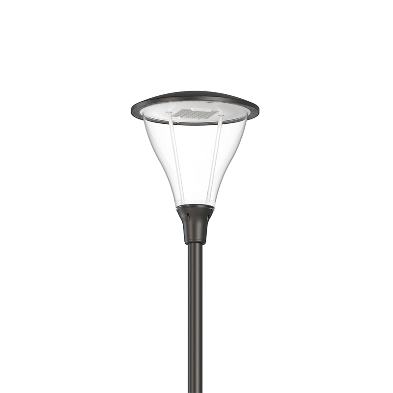 Tigela de PC de estilo moderno com luz de parque externa LED