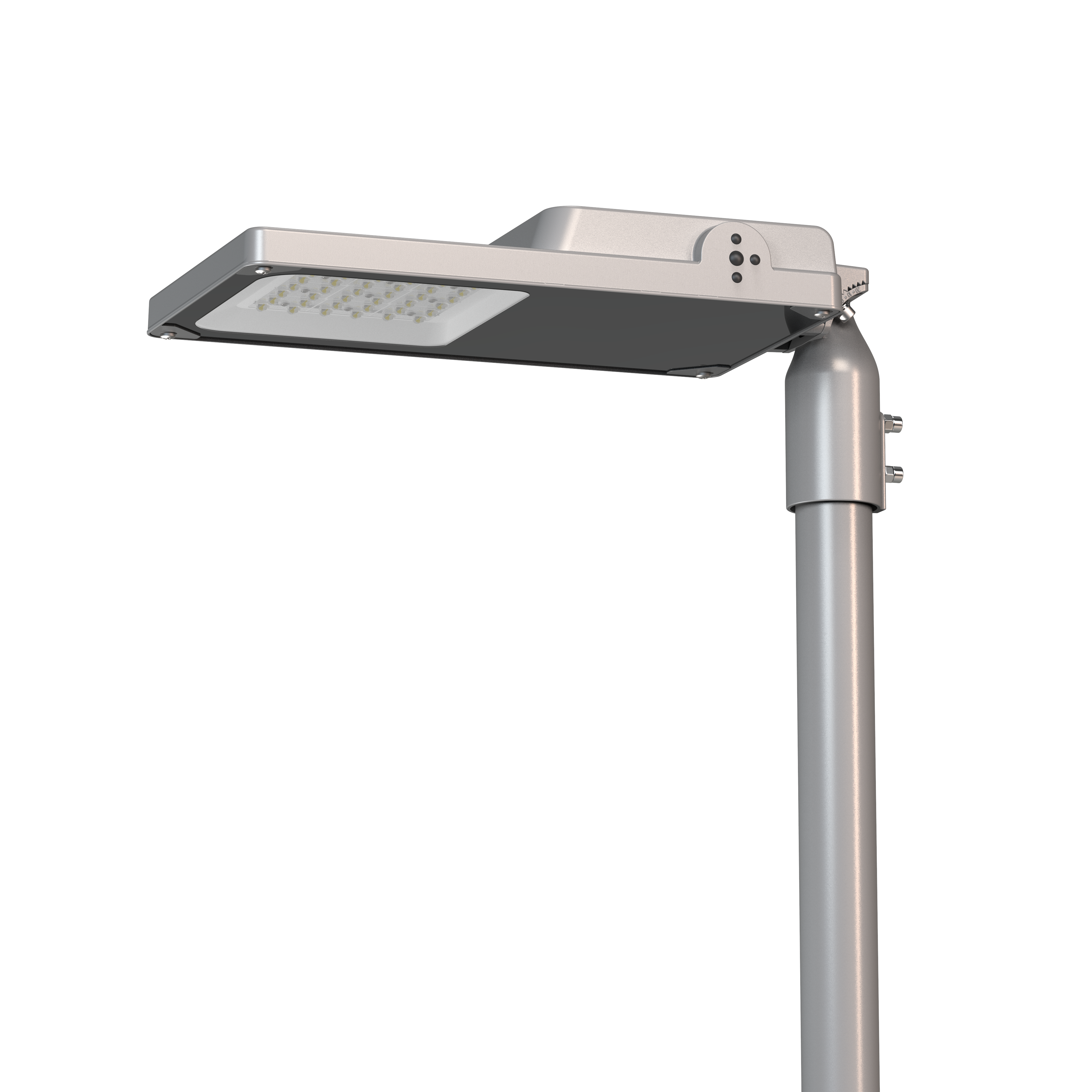Luminária moderna para vias públicas de formato quadrado Luminária moderna para vias públicas de formato quadrado