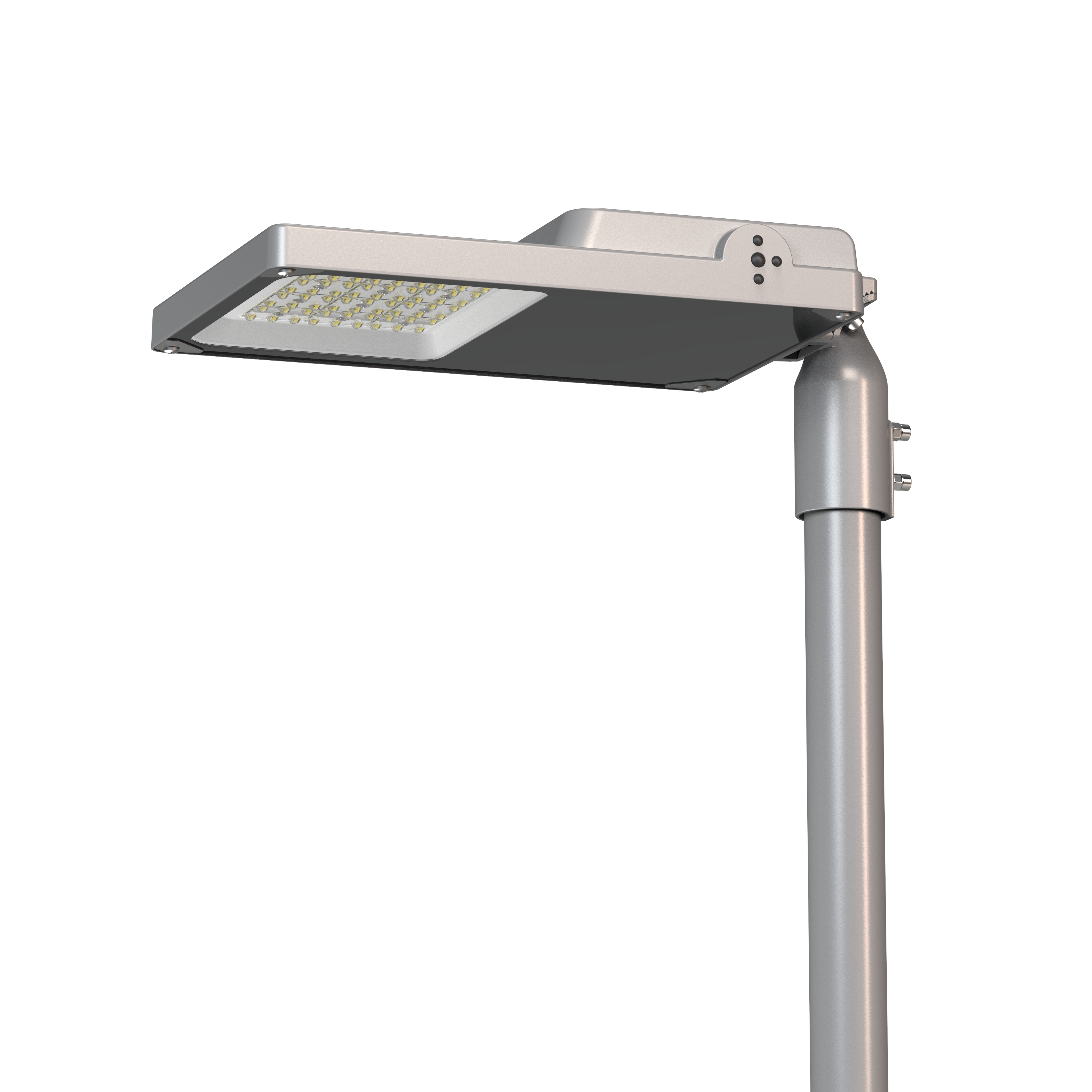 Luminária moderna para vias públicas de formato quadrado Luminária moderna para vias públicas de formato quadrado