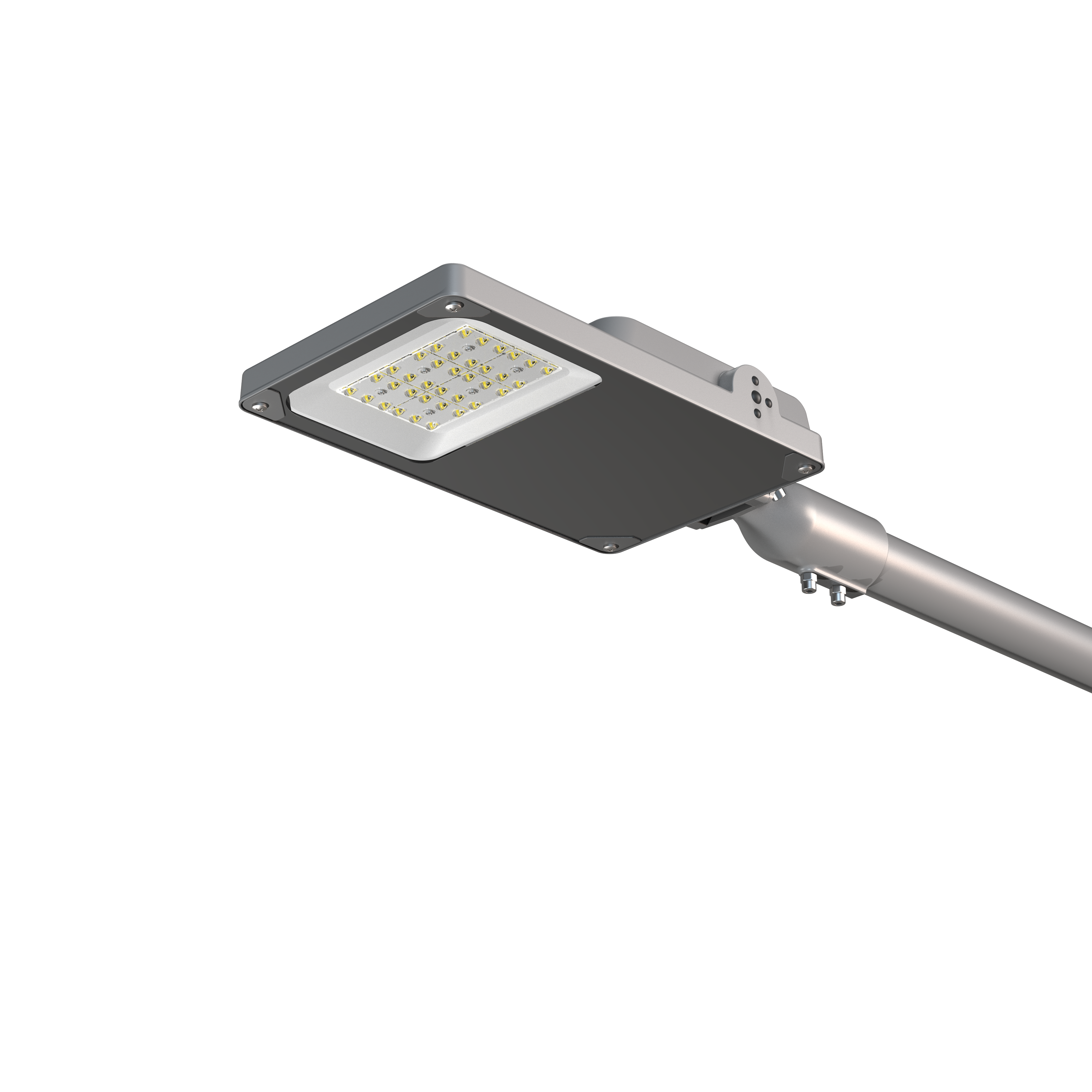Luminária moderna para vias públicas de formato quadrado Luminária moderna para vias públicas de formato quadrado